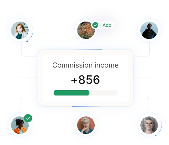 Earn commission income from referrals