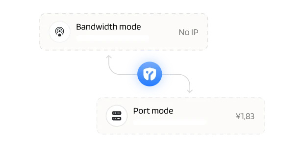 Bandwidth/port dual mode illustration